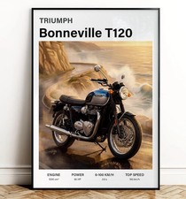 Triumph Bonneville T120 poster