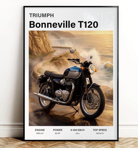 Triumph bonneville t120 poster - triumph,