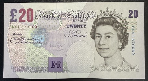 Old twenty pound note - old,
