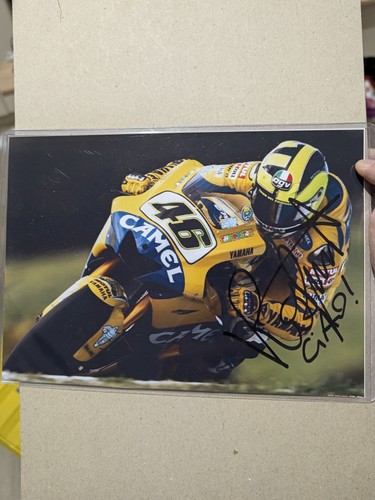 Valentino rossi signed photo - valentino,