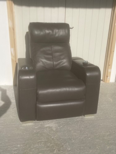 Leather reclining cinema chair - leather,