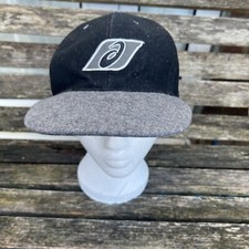 Vintage Asics Wool Grey Black