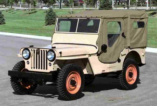 Print 1946 jeep - a4,