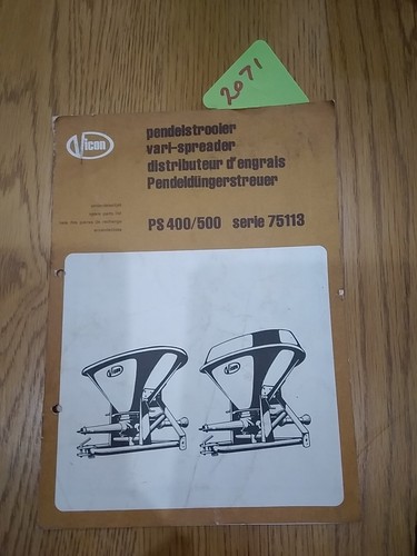 Vicon spare parts list vari - parts,