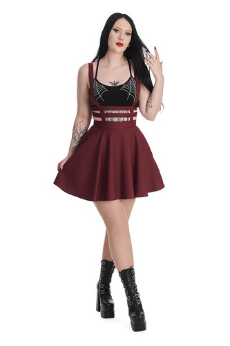 Burgundy gothic rockabilly - gothic,