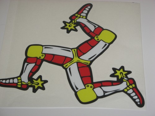 Isle man legs sticker tt - isle,