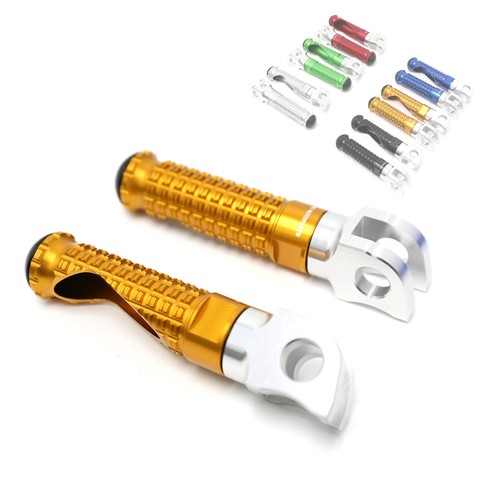 Gold billet front footpegs - gold,