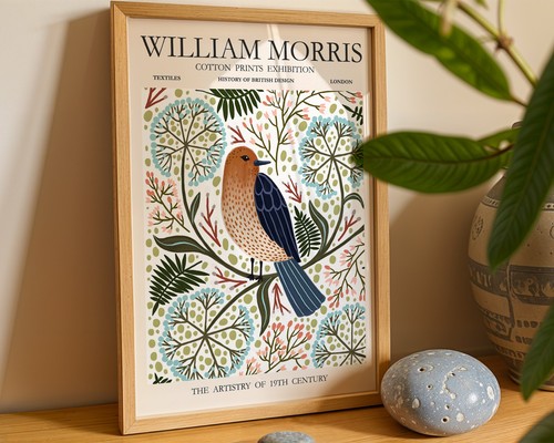 William morris bird and floral - bird,