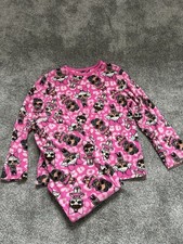 LOL Fleece Style Pyjamas/ PJs, Age 8-9, Primark, Long Sleeved, Long Leg