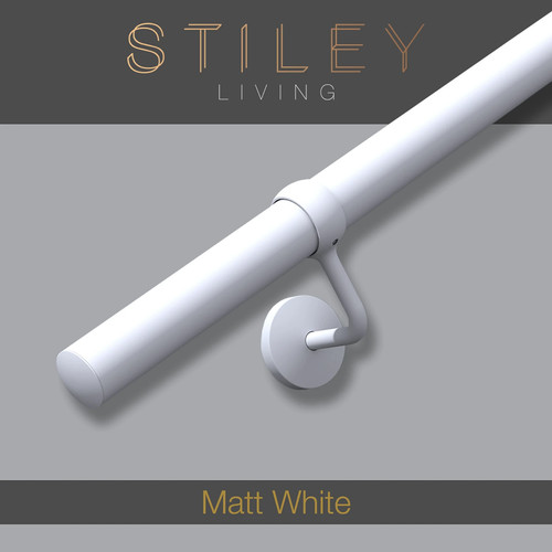 Matt white stair - matt,
