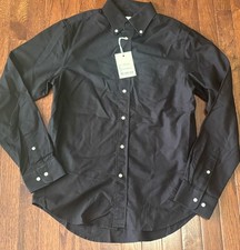 NWT GANT RUGGER Black Oxford