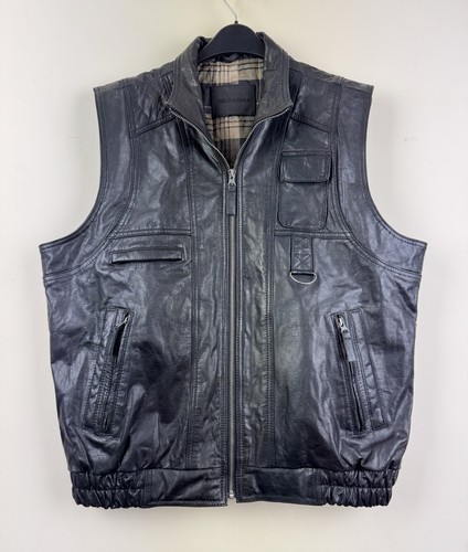 Real leather gilet - real, waistcoat