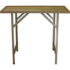 Rustic Outdoor Patio Work Table, 36in Long X 20in Width X 30in Height