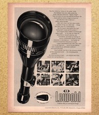 Leupold Rifle Scope Golden Ring Gunsmith - Magazine Print Ads Poster 1972