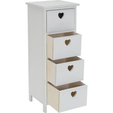 Home Edie 4 Drawer Storage Unit - White