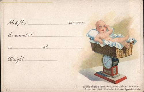Scales birth announcement - scales,