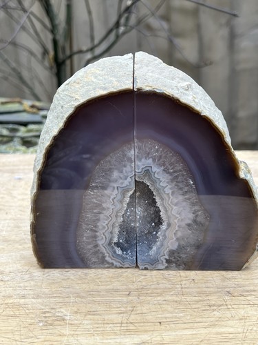 Agate bookends large - bookends, heavy