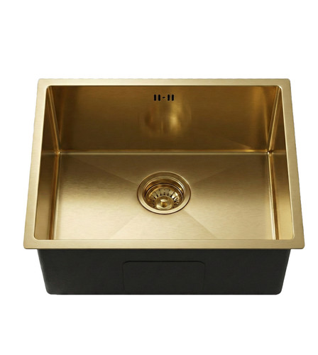 Brushed brass gold undermount - brass,