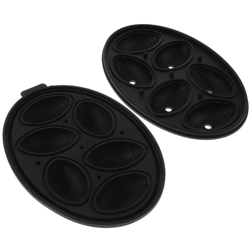 Reusable black silicone rugby - black,