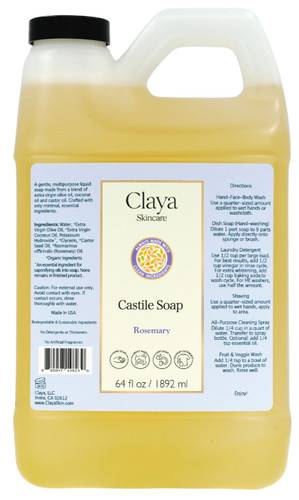 Liquid castile soap gentle - ,