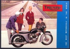 Modern Postcard Depicting Vintage Triumph Motorbike Advertisement (Opie 01MB22)