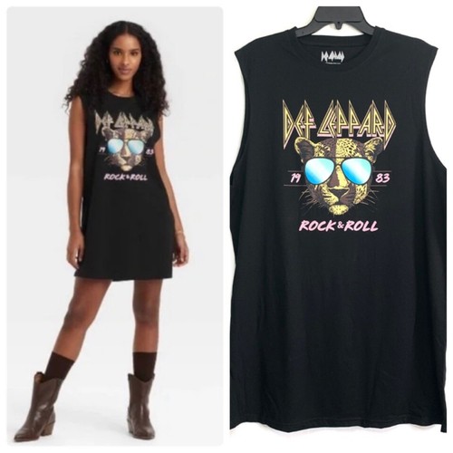 Def leppard women l black - women's,