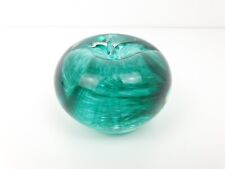 Vintage 1998 Green Apple Mottled Signed Joseph Marcolin Sweden  Art Glass
