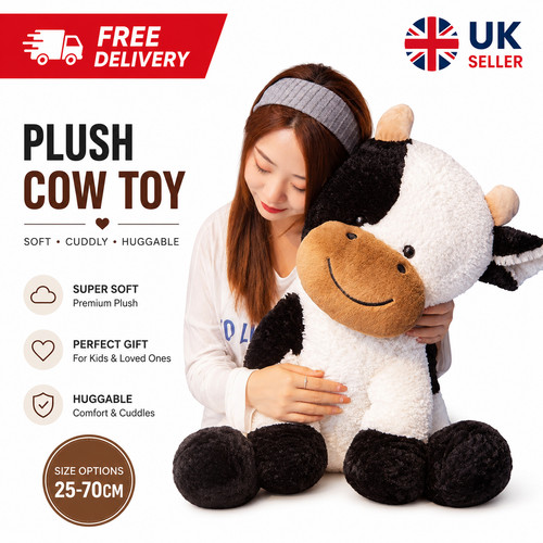 Plush cow toy - plush, soft