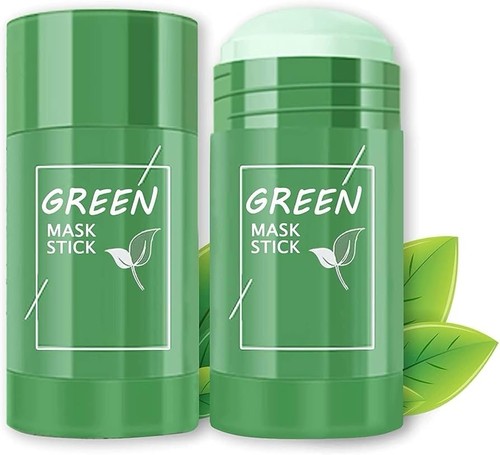 Green tea face mask stick - face, 2