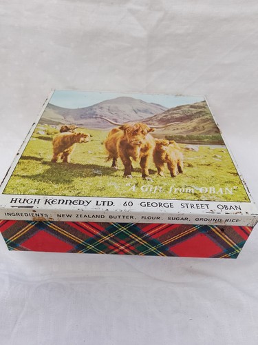 1960 scottish biscuit tin - scottish,