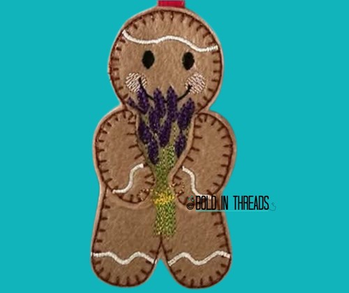 Lavender gingerbread man - lavender,