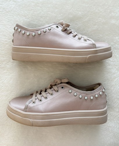 Zara pink satin beaded - pink,