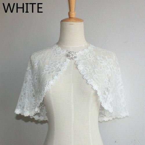 Bridal lace shrug bolero cape - lace,