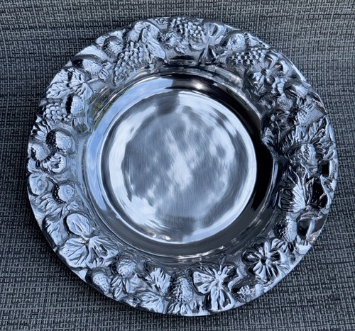 Mexican pewter large bowl with - mexican,