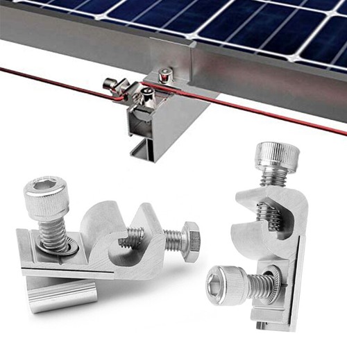 Solar panel earth clamp - panel,