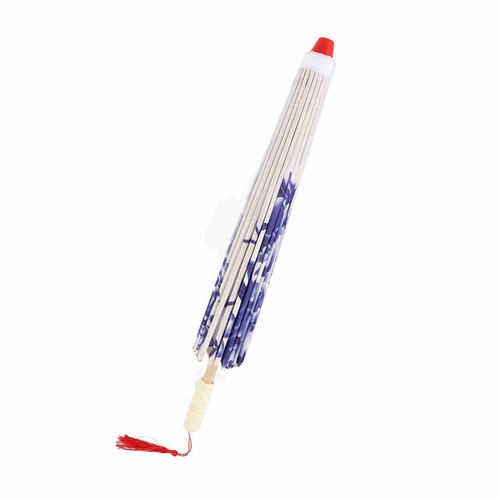 Blue chinese silk umbrella - chinese,