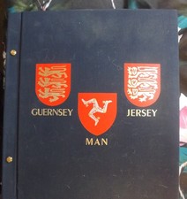 channel islands stamps in davos pegged stamp album