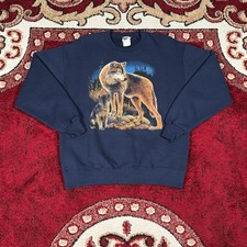 Vintage 90s Jerzees Brown Wolf