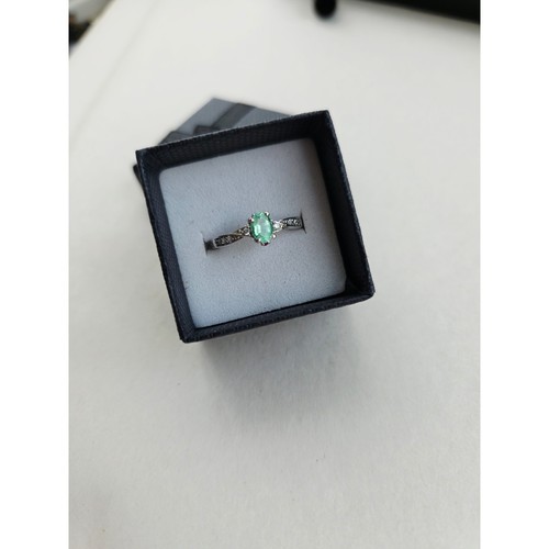 Sterling silver emerald and - sterling,