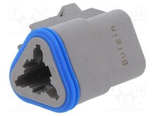 1 pcs x BULGIN - PX0100S03GY - Connector: wire-wire, PX0, female, plug, for cabl