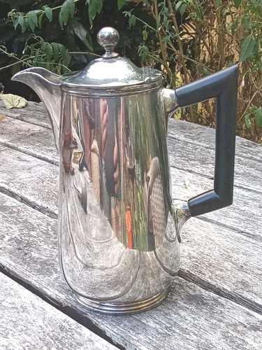 Vintage silver plate water jug - water,