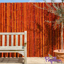 Red bamboo screening roll - screening,