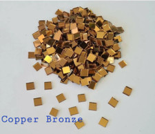 Coloured glass mirror tiles - coloured,