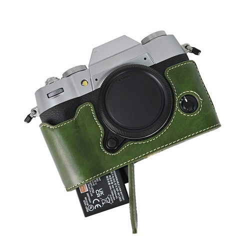 Oiled leather camera - oiled,