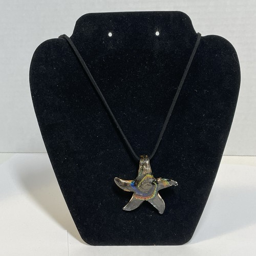 Dichroic iridescent glass star - dichroic,