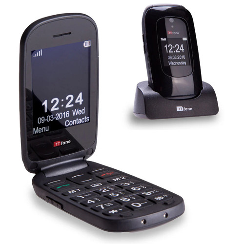 Ttfone lunar tt750 black flip - ttfone,
