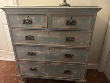 Vintage Victorian Shabby Chic Chest Of Drawers