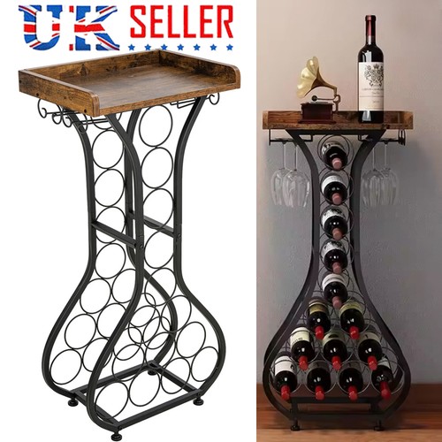 Black wine rack - free, standing