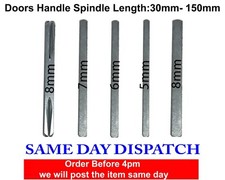 SPLIT Spindle Door Handles UPVC Door WINDOW Handle Steel BAR 5mm 6mm 7mm 8mm 