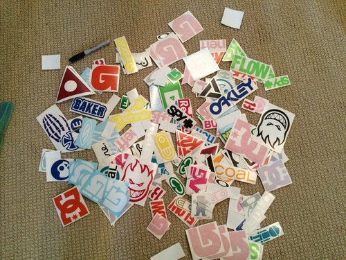 Snowboard die cut - snowboard,